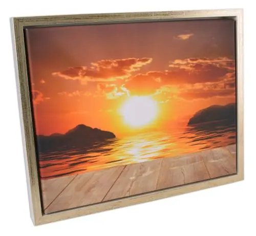 Ramă Kungsgården Ramă pentru tablou tip canvas Alb/Auriu - Mărime la alegere Discount