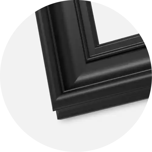 Doar azi Rama Mora Premium Sticla Negru 70x90 cm