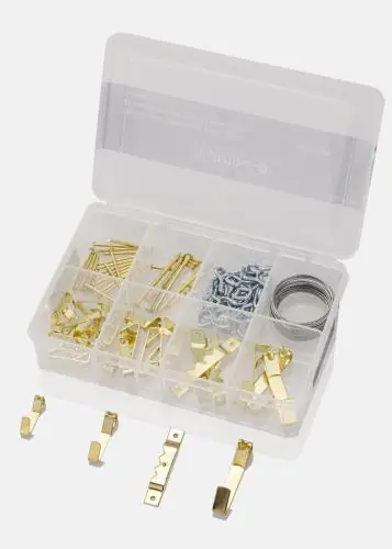 Accesorii pentru agățat tablouri 60 părți Reducere extra