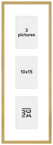 Edsbyn Ramă pentru colaj IV Auriu - 3 Fotografii (10x15 cm) Preț redus