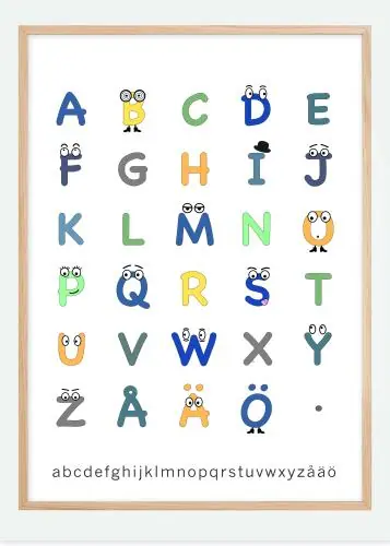 ABC color Poster (21x29.7 cm (A4)) Livrare expres