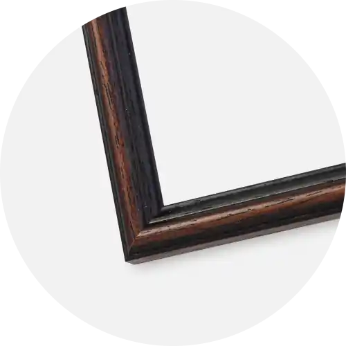 Reducere extra Ramă Horndal Nuc 60x60 cm - Paspartu Negru 45x45 cm