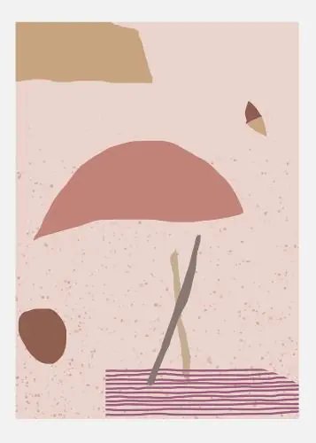 Abstract Art - Pink Tablou Pe Pânză (30x40 cm) Reduceri