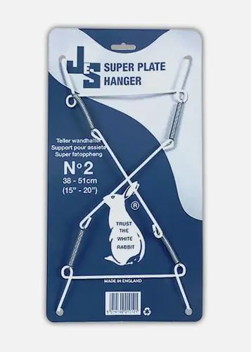 Lichidare de stoc Classic Suport de agățat farfurii Super Alb - 38-51 cm