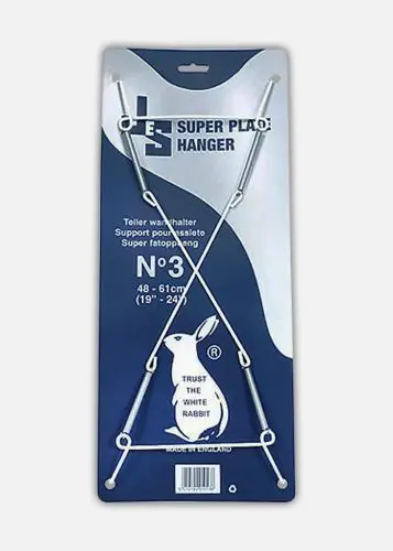 Plată sigură Classic Suport de agățat farfurii Super Alb - 48-61 cm