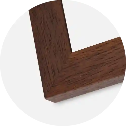 Bestseller Ramă Juno Teak 50x65 cm - Paspartuuri Alb 16x22 inches
