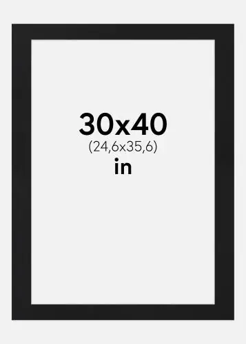Paspartu Negru Standard (Miez Alb) 30x40 inches (24,6x35,6) Vezi acum