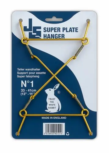 Ultima șansă Suport de agățat farfurii Super, alamă, 48-61 cm