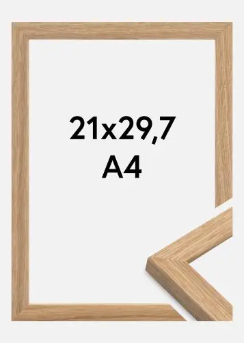 Ramă Vemdalen Premium Antireflex Stejar 21x29,7 cm (A4) Reducere specială