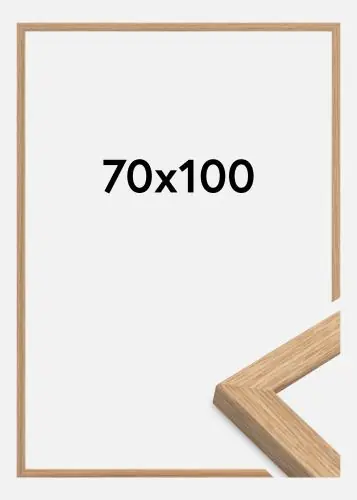 Preferatul clienților Ramă Vemdalen Mată Sticlă acrilică (Antireflex) Stejar 70x100 cm
