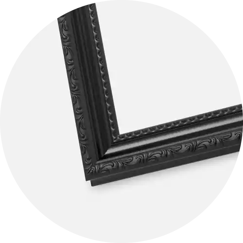 Ramă Abisko Sticlă Negru 13x18 cm - Paspartu Alb 7x10 cm Cumpără online