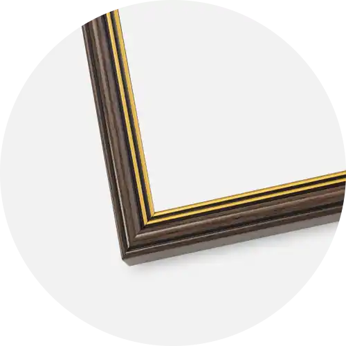 Ramă Classic Sticlă Nuc 30x40 cm - Paspartu Alb 8x12 Inches Preț promoțional
