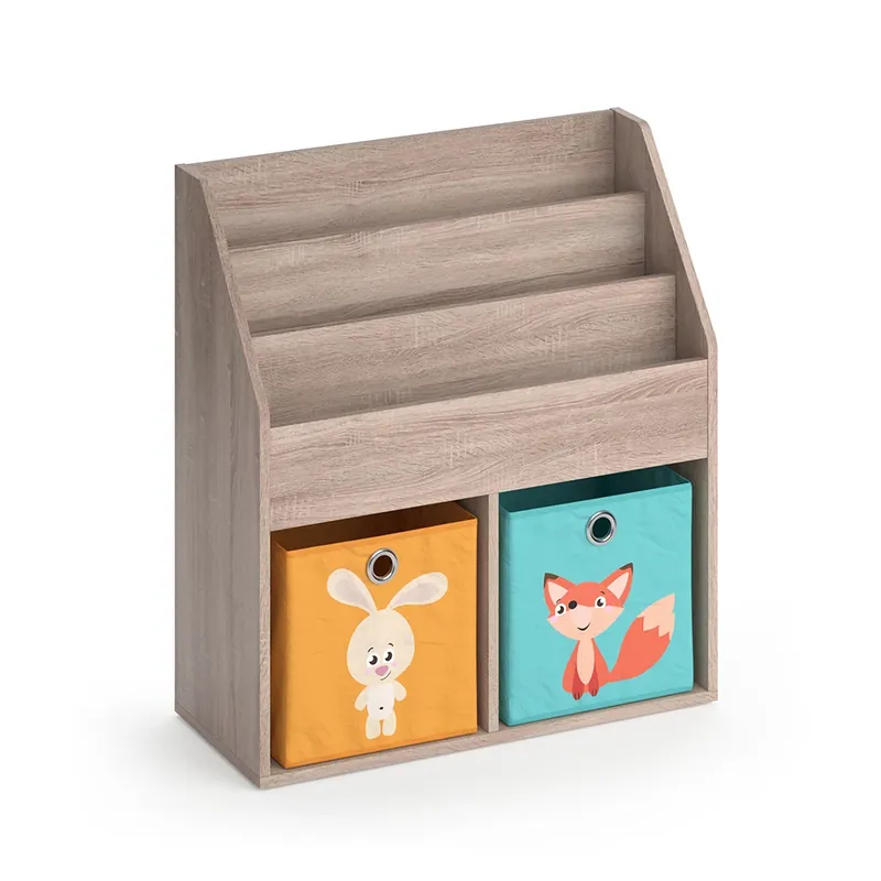 Reducere specială Raft pentru copii Luigi Sonoma 72x79 cm cu 2 cutii pliabile opt.1 Vicco