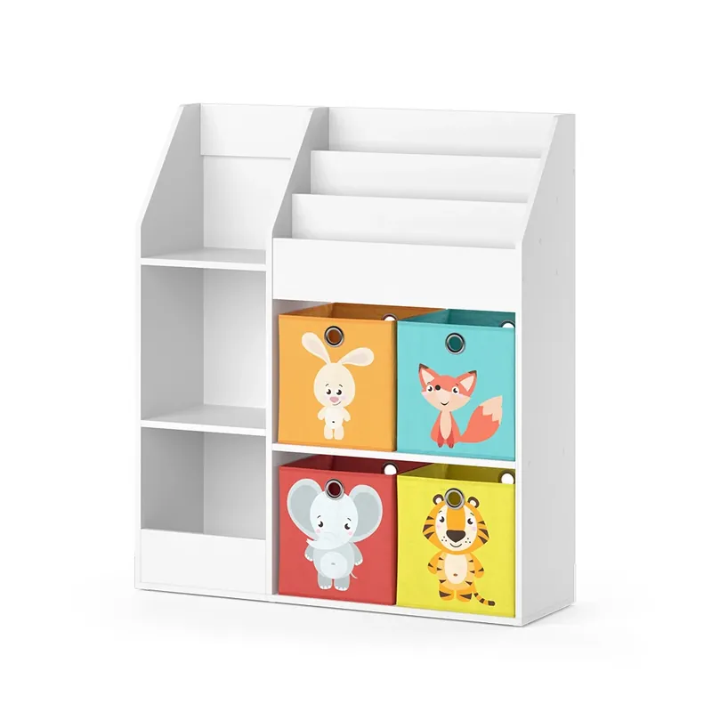 Raft pentru copii Luigi Alb 100.4x114.2 cm cu 4 cutii pliabile (colorate) Vicco Doar azi