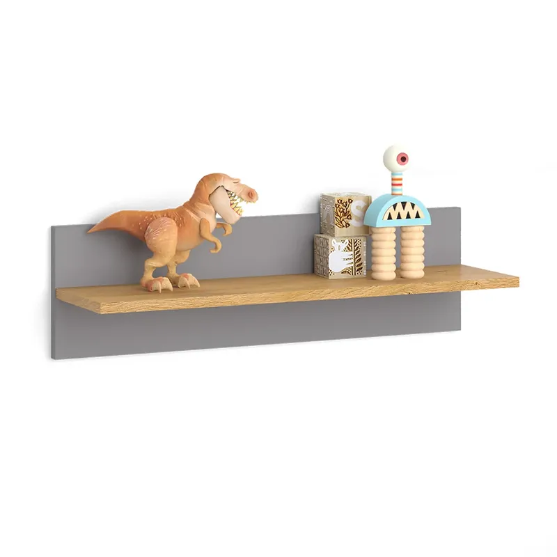 Raft de perete pentru camera copiilor Malia Gri 70x20 cm Vitalispa Ofertă de sezon