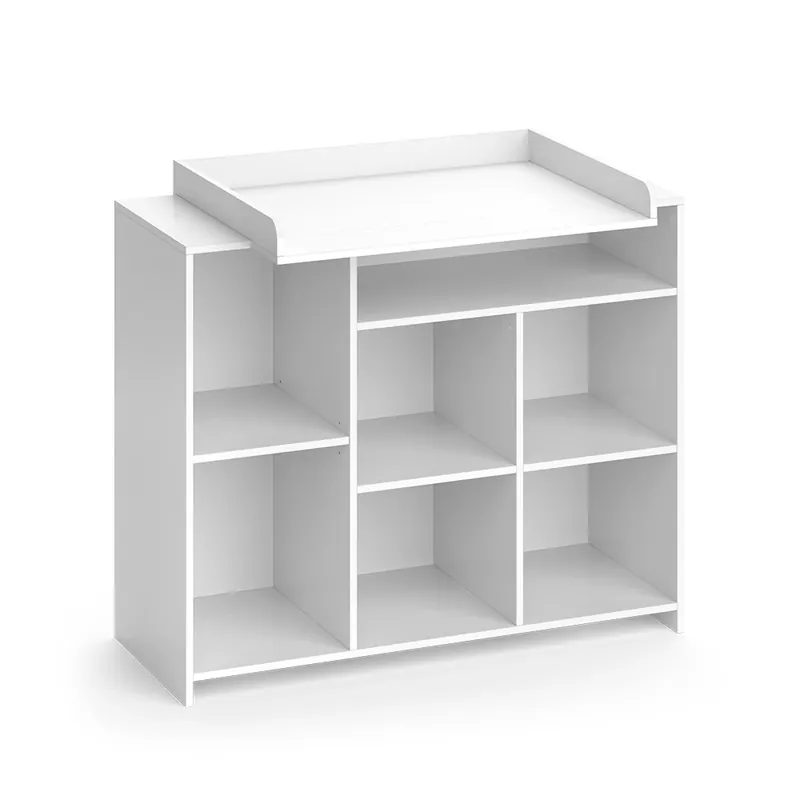 Dulap de schimb Oskar Alb 113x100 cm cu rafturi deschise Vicco Reduceri