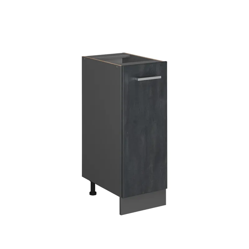 Dulap de farmacie R-Line Beton negru 30 cm fara blat Vicco Discount