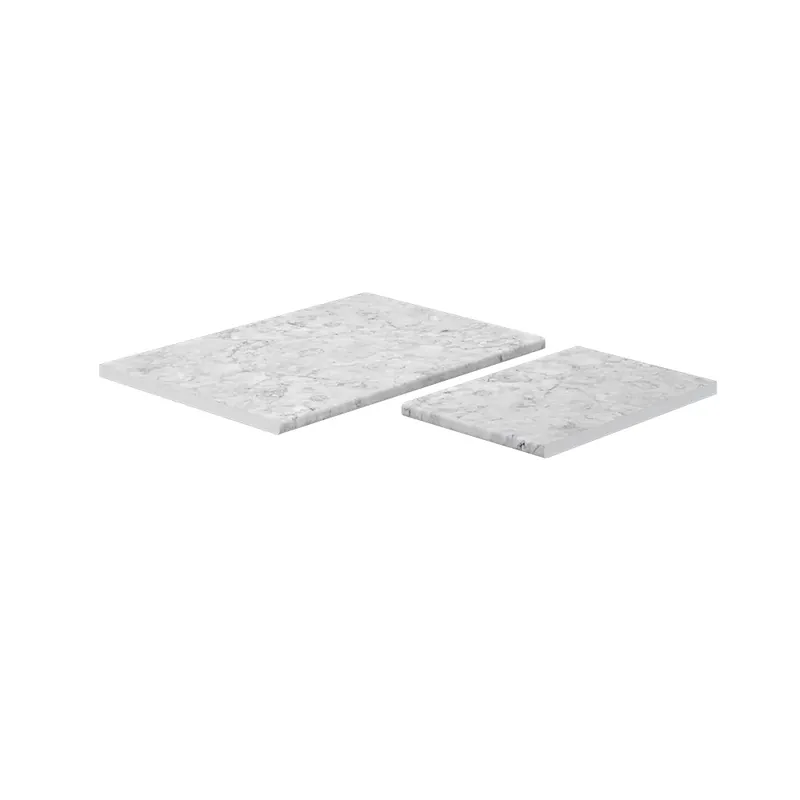 Lichidare de stoc Blat de bucătărie R-Line Alb/Marmură 114 cm (potrivit pentru dulap de colț 87x87) Vicco