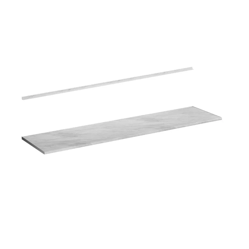 Noutate Blat de bucătărie R-Line Alb/Marmură 240 cm Vicco