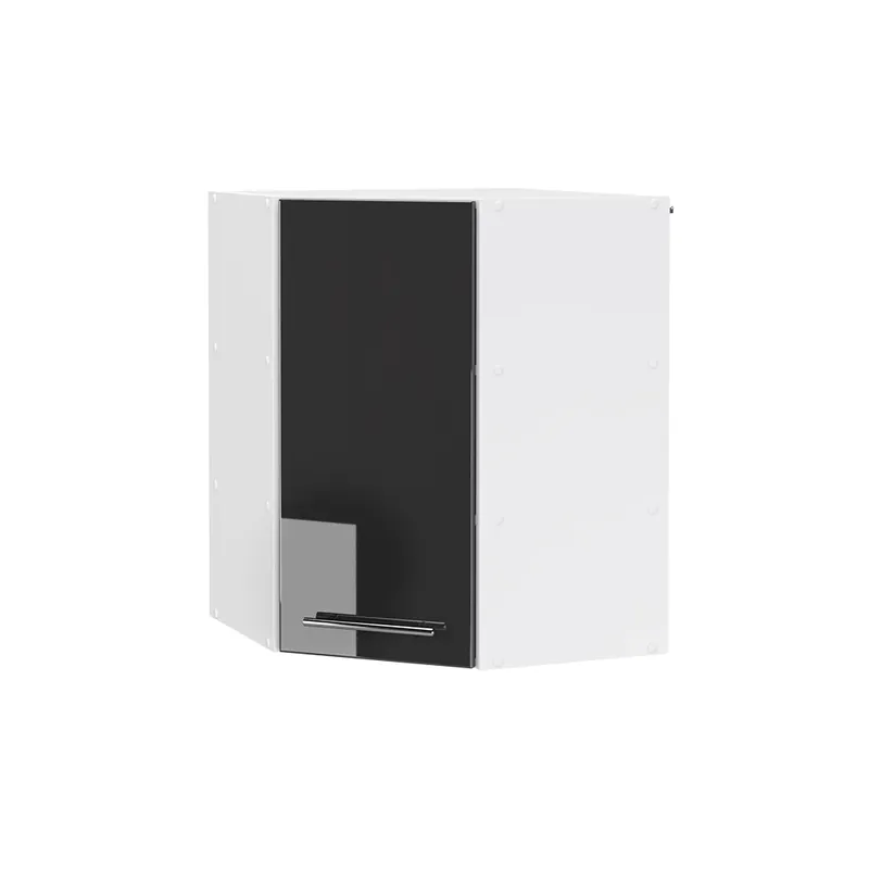 Chilipir Dulap suspendat de colț Fame-Line Antracit lucios ridicat 57 cm Vicco