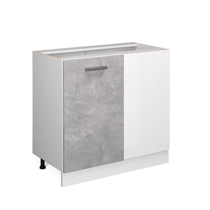 Dulap de bază de colț R-Line beton 86 cm fara blat Vicco Expediere rapidă