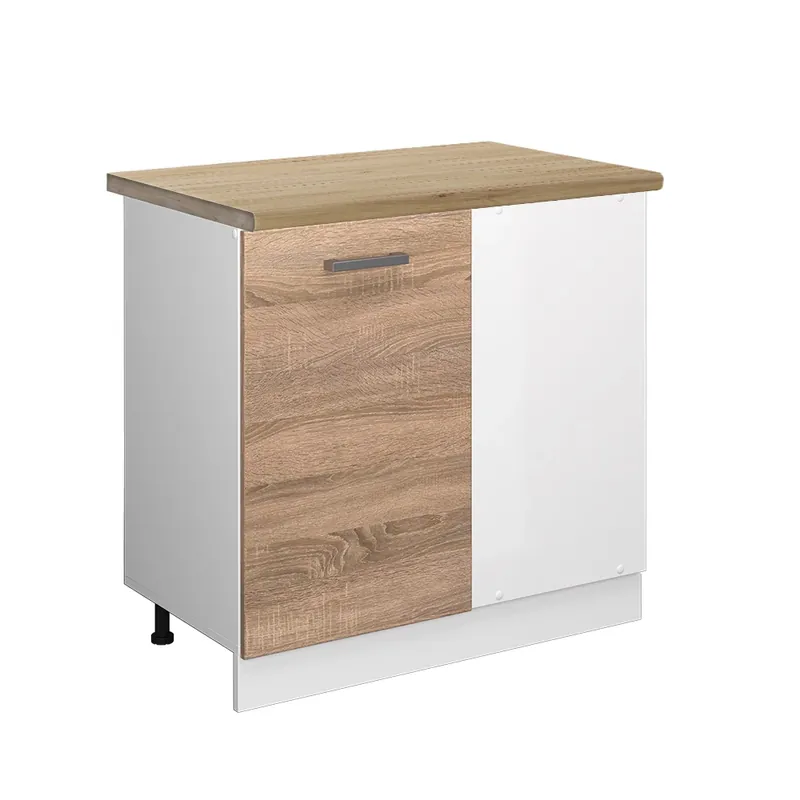 Noutate Dulap de bază de colț R-Line Sonoma 86 cm , AP Stejar Vicco