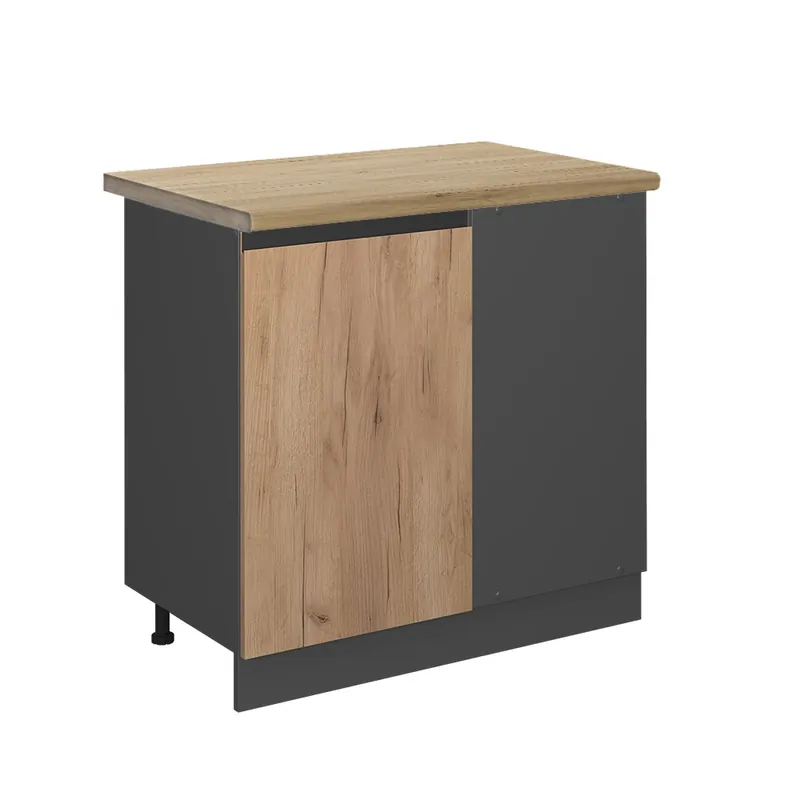 Doar azi Dulap de bază de colț R-Line Stejar Goldkraft 86 cm , AP Stejar Vicco