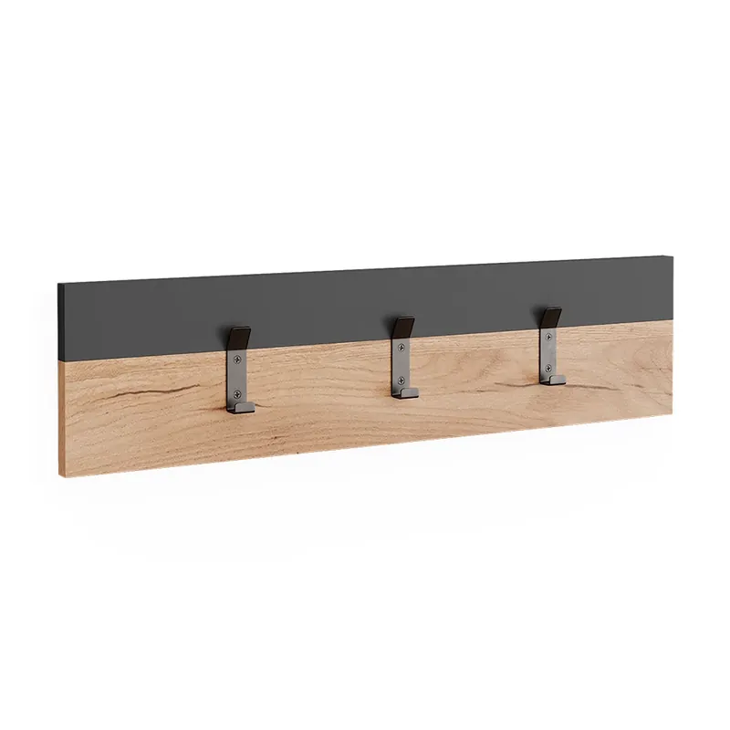 Preț redus Perete haina rack Orlando Stejar antracit/Goldkraft 60x15 cm Vicco