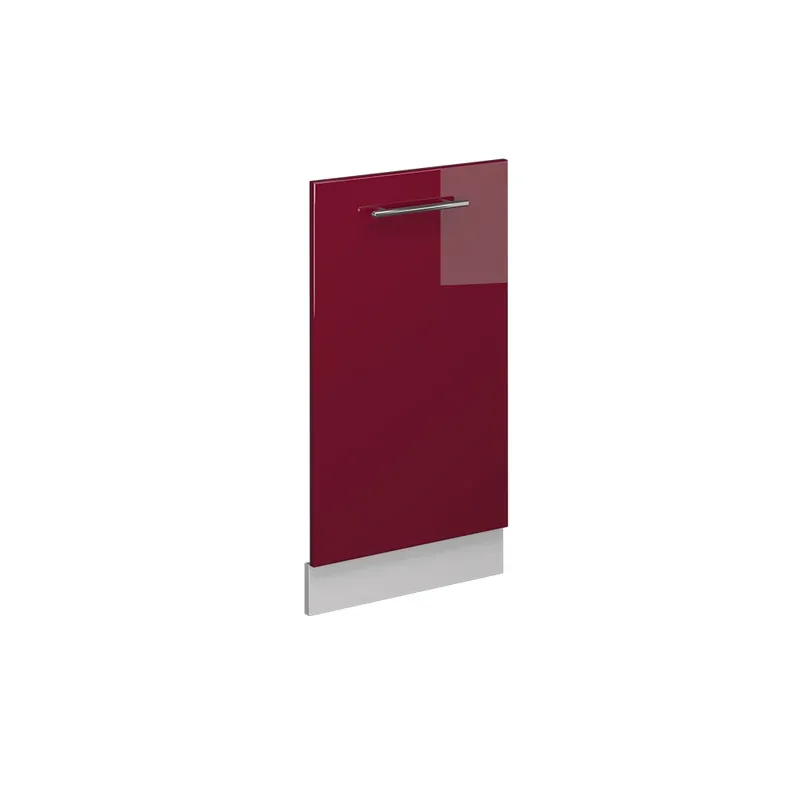 Reducere extra ViccoPanou frontal pentru mașina de spălat vase"Fame-Line",Bordeaux lucios ridicat ,45cmfara blat