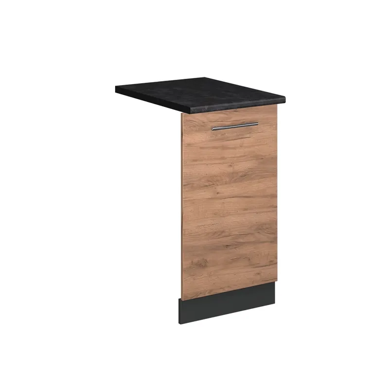 Ofertă limitată ViccoPanou frontal pentru mașina de spălat vase"Fame-Line",Stejar Goldkraft ,45cm, AP Antracit