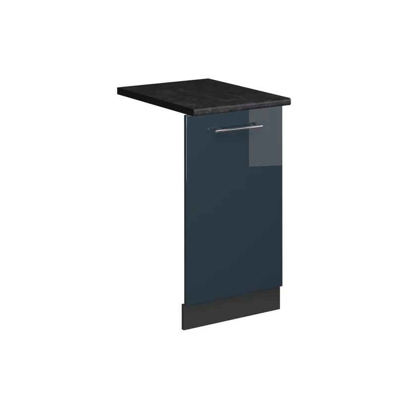 Preferatul clienților ViccoPanou frontal pentru mașina de spălat vase"Fame-Line",Albastru închis înalt lucios ,45cm, AP Antracit