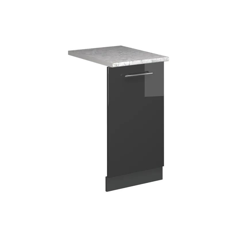 ViccoPanou frontal pentru mașina de spălat vase"Fame-Line",Antracit lucios ridicat ,45cm, AP Marmură Ultima șansă