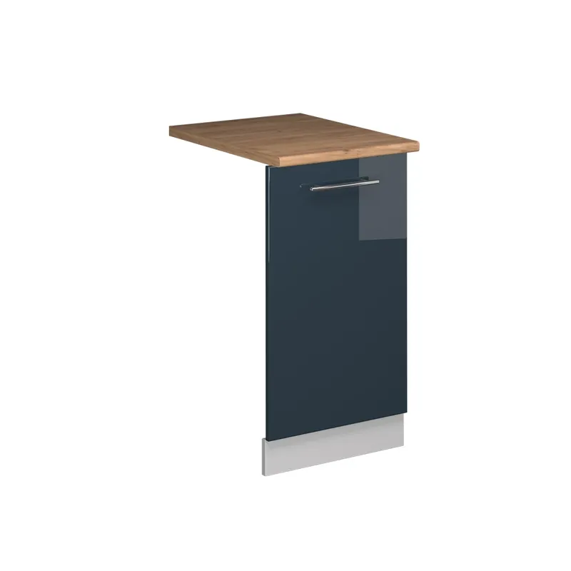 ViccoPanou frontal pentru mașina de spălat vase"Fame-Line",Albastru închis înalt lucios ,45cm, AP Stejar Discount