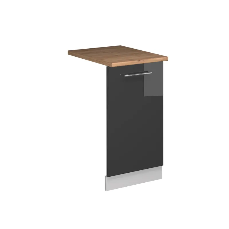 ViccoPanou frontal pentru mașina de spălat vase"Fame-Line",Antracit lucios ridicat ,45cm, AP Stejar Preț promoțional