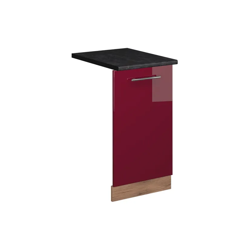Noutate ViccoPanou frontal pentru mașina de spălat vase"Fame-Line",Bordeaux lucios ridicat ,45cm, AP Antracit