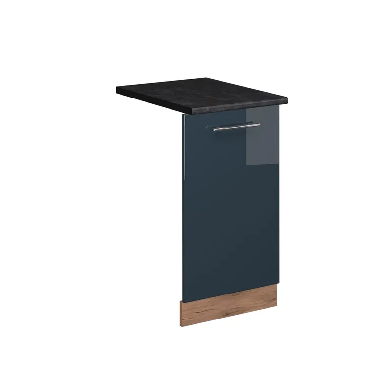 ViccoPanou frontal pentru mașina de spălat vase"Fame-Line",Albastru închis înalt lucios ,45cm, AP Antracit Popular