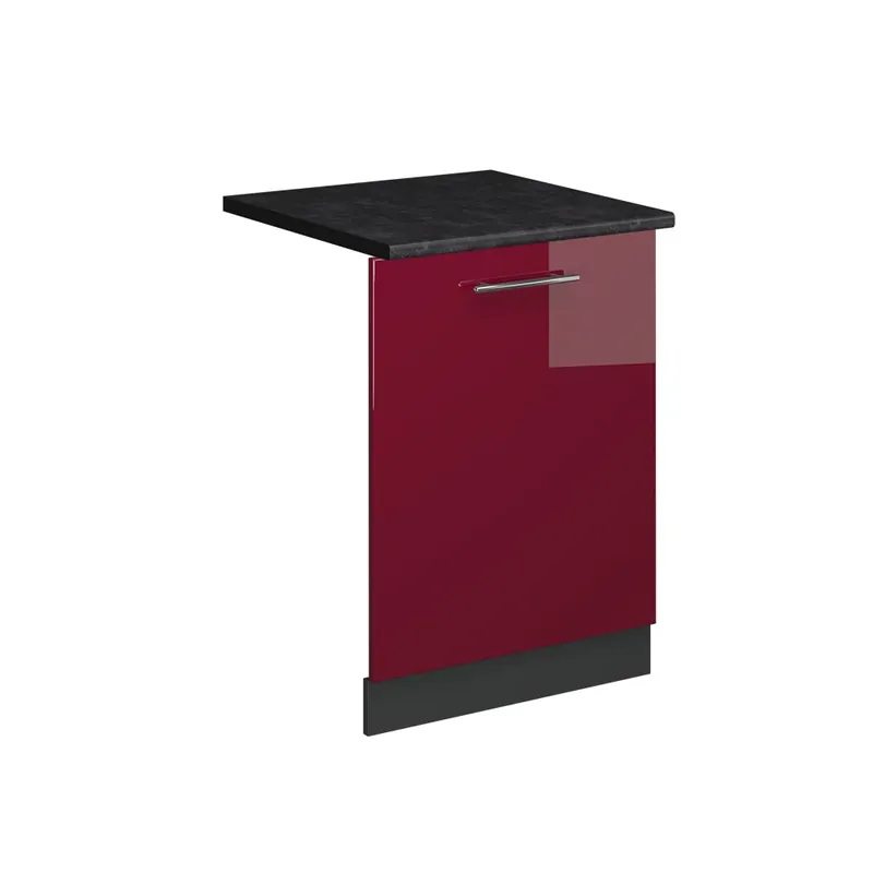 Preț promoțional ViccoPanou frontal pentru mașina de spălat vase"Fame-Line",Bordeaux lucios ridicat ,60cm, AP Antracit