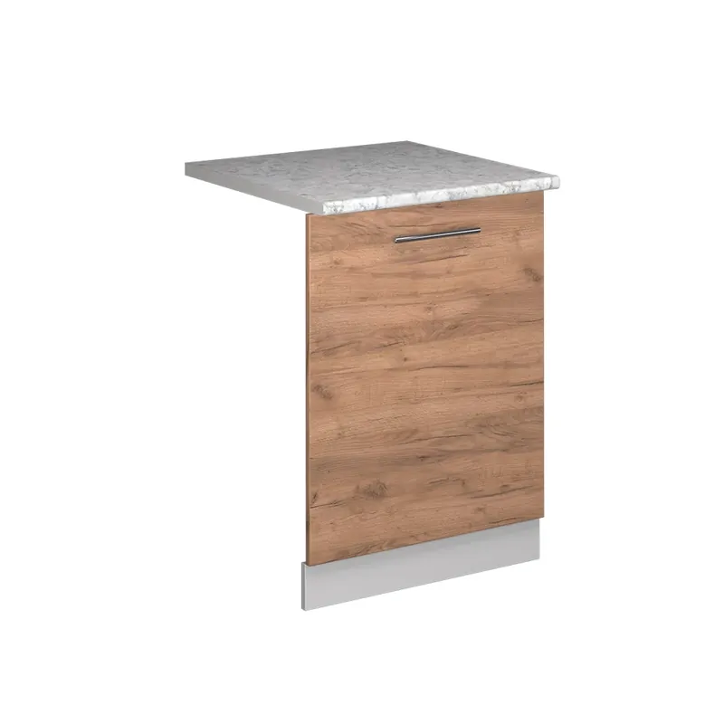 Retur ușor ViccoPanou frontal pentru mașina de spălat vase"Fame-Line",Stejar Goldkraft ,60cm, AP Marmură