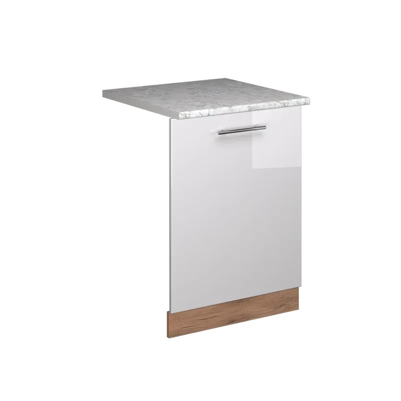 Reducere extra ViccoPanou frontal pentru mașina de spălat vase"Fame-Line",Alb lucios ridicat ,60cm, AP Marmură