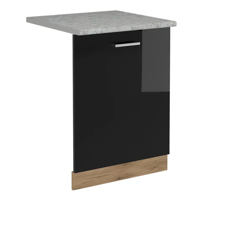 Ofertă de sezon ViccoPanou frontal pentru mașina de spălat vase"R-Line",Negru lucios ridicat ,60cm, AP Marmură