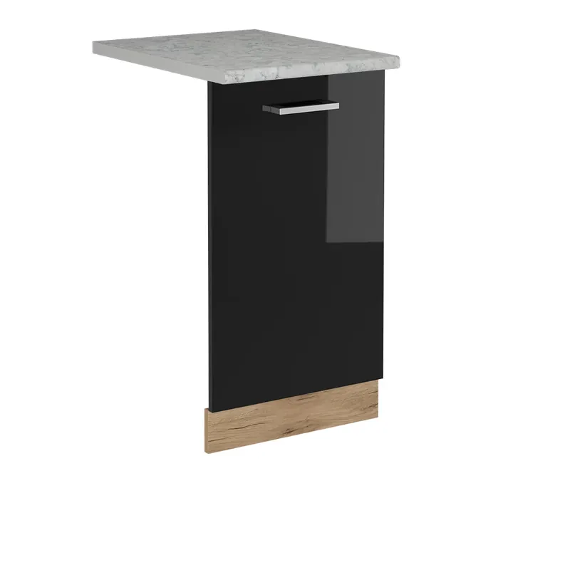 ViccoPanou frontal pentru mașina de spălat vase"R-Line",Negru lucios ridicat ,45cm, AP Marmură Ofertă exclusivă