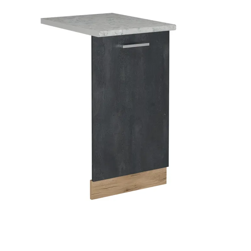 Preț redus ViccoPanou frontal pentru mașina de spălat vase"R-Line",Beton negru ,45cm, AP Marmură