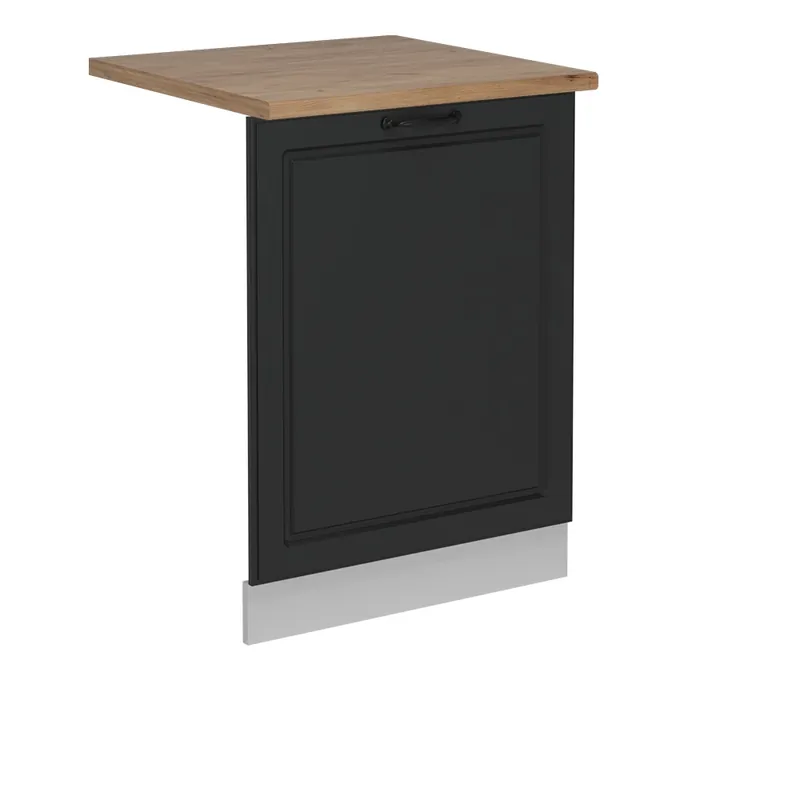 ViccoPanou frontal pentru mașina de spălat vase"R-Line",Casă de țară antracit ,60cm, AP Stejar Plată sigură
