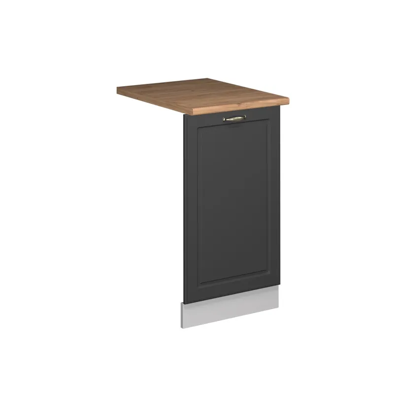 ViccoPanou frontal pentru mașina de spălat vase"Fame-Line",Casă de țară antracit-aur ,45cm, AP Stejar Reducere extra