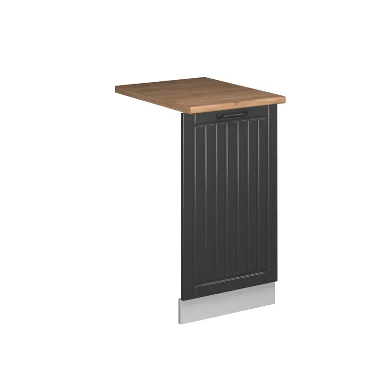 Ofertă specială ViccoPanou frontal pentru mașina de spălat vase"Fame-Line",Casă de țară antracit ,45cm, AP Stejar