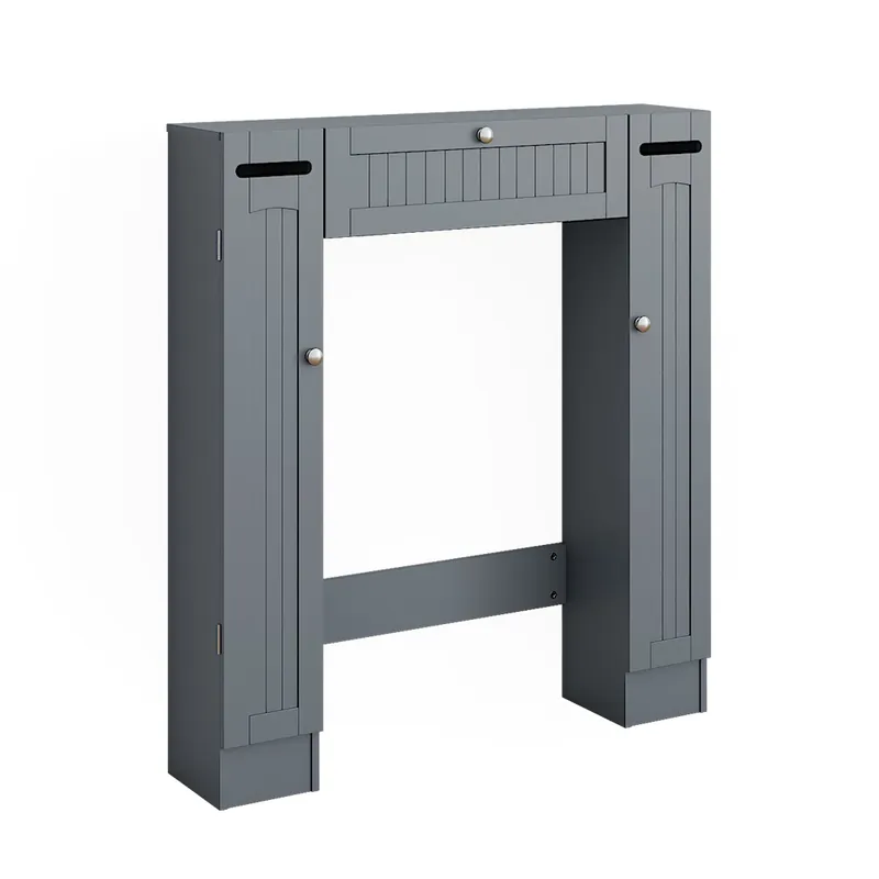 Preț promoțional Dulap toaletă Bianco Gri 89x99 cm cu 2 dozatoare de hârtie igienică Vicco
