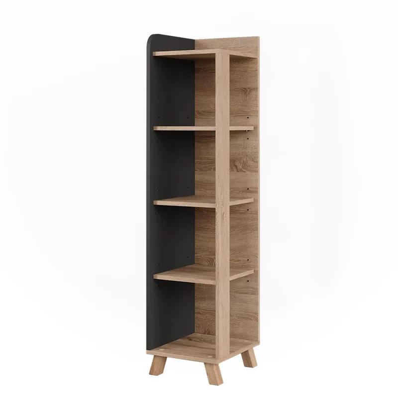 Noutate ViccoRaft baie"Karen",Sonoma/antracite ,30x128 cm cu 4 compartimente
