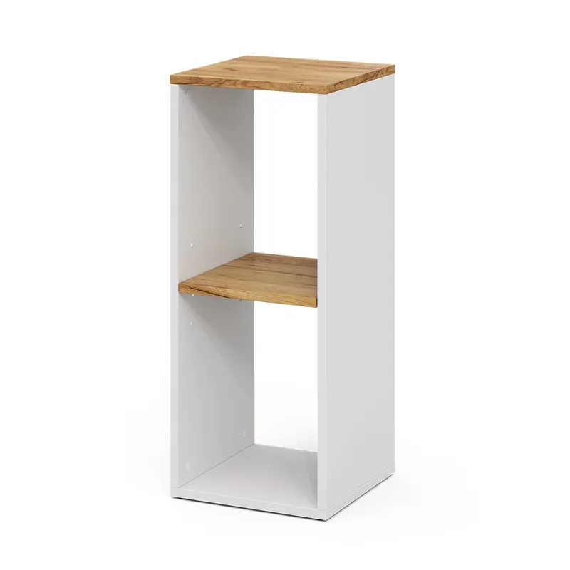 ViccoRaft pentru cărți"Tomy",Stejar alb/golden ,30x74 cm cu 2 compartimente deschise Comandă acum