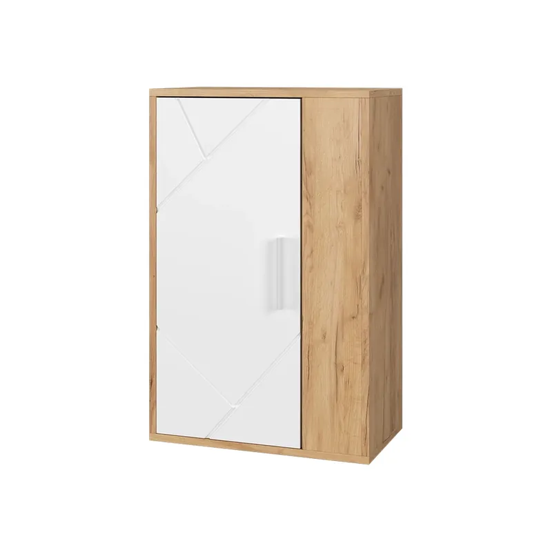 Dulap de perete Berno Stejar Goldkraft/alb 50.1x78.4 cm cu 2 compartimente Vicco Mai ieftin