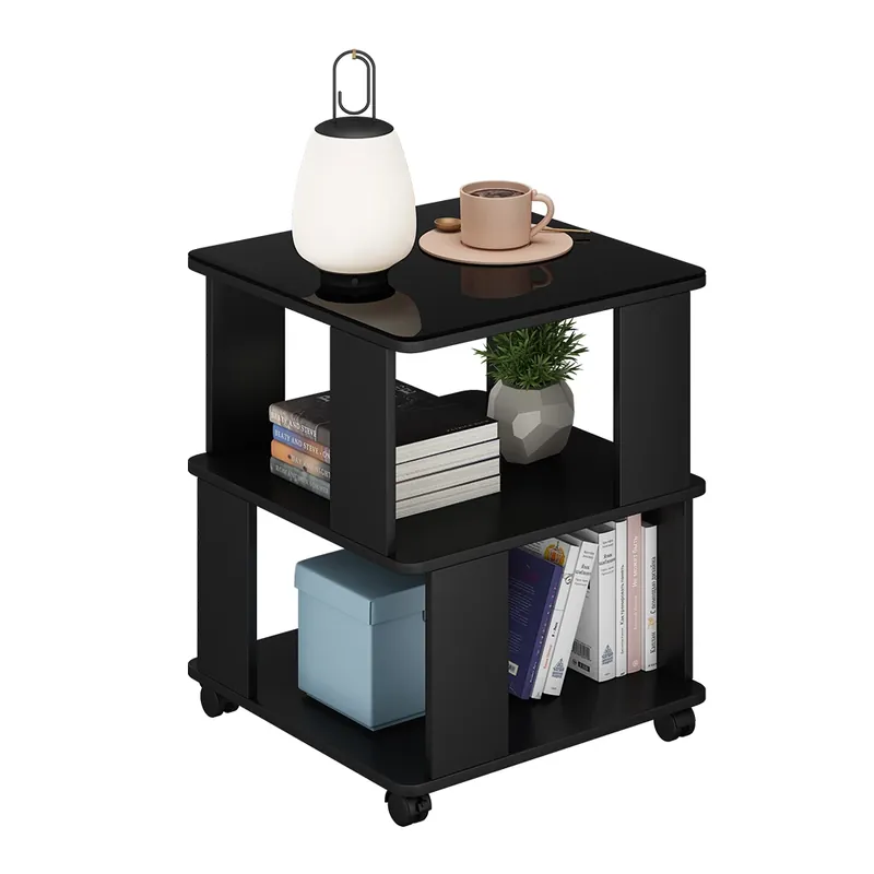 Masă de cafea Velito Negru 50 x 50 cm Vicco Promoție